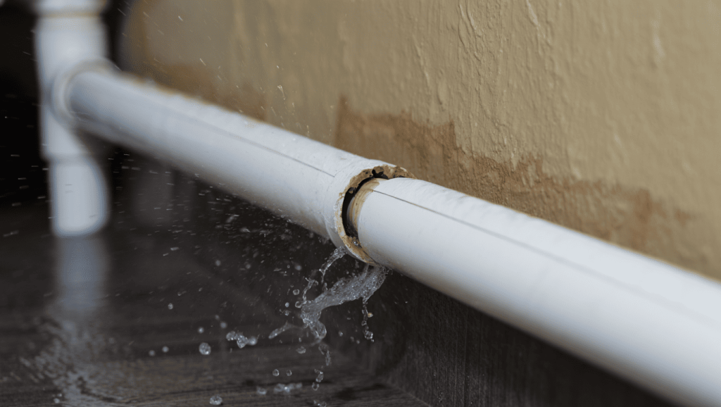 Fuite tuyau PVC